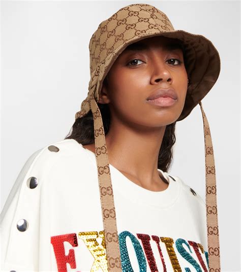 bucket hats gucci|Gucci bucket hat for women.